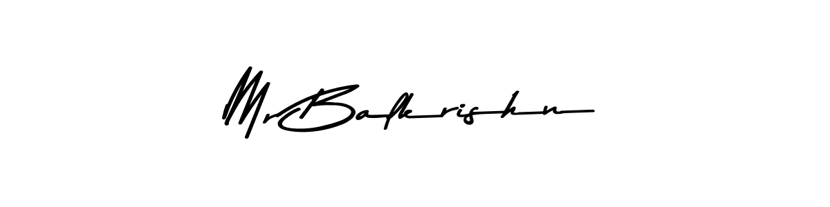 Similarly Asem Kandis PERSONAL USE is the best handwritten signature design. Signature creator online .You can use it as an online autograph creator for name Mr Balkrishn. Mr Balkrishn signature style 9 images and pictures png