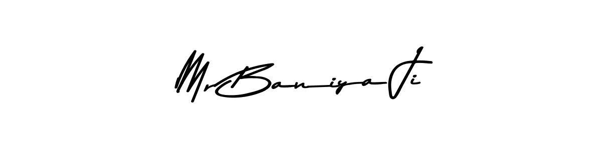 Similarly Asem Kandis PERSONAL USE is the best handwritten signature design. Signature creator online .You can use it as an online autograph creator for name Mr Baniya Ji. Mr Baniya Ji signature style 9 images and pictures png
