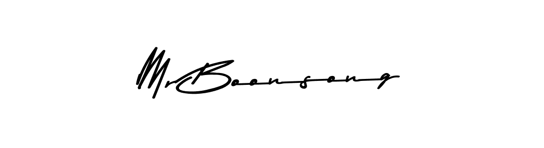 Create a beautiful signature design for name Mr Boonsong. With this signature (Asem Kandis PERSONAL USE) fonts, you can make a handwritten signature for free. Mr Boonsong signature style 9 images and pictures png
