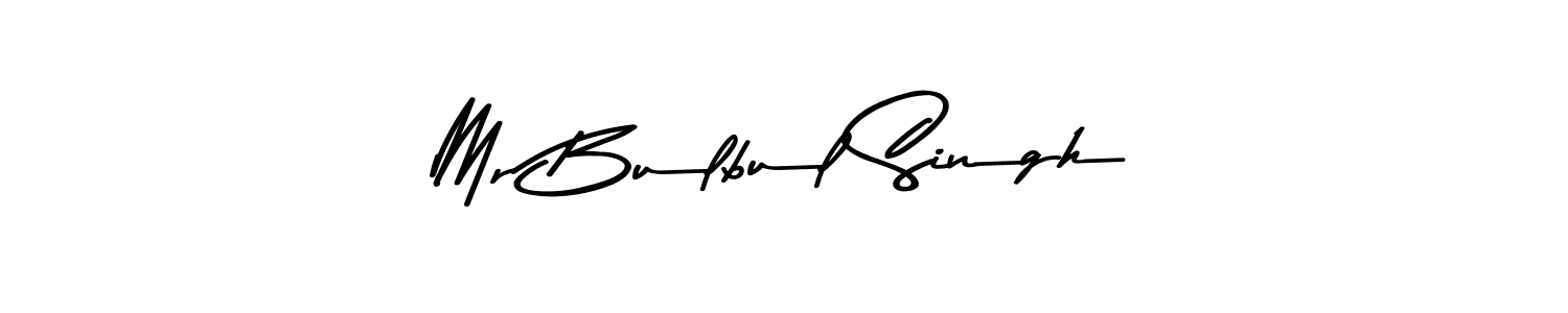 Create a beautiful signature design for name Mr Bulbul Singh. With this signature (Asem Kandis PERSONAL USE) fonts, you can make a handwritten signature for free. Mr Bulbul Singh signature style 9 images and pictures png