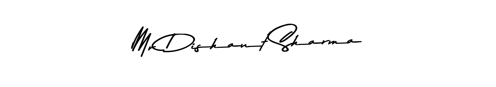 You should practise on your own different ways (Asem Kandis PERSONAL USE) to write your name (Mr Dishant Sharma) in signature. don't let someone else do it for you. Mr Dishant Sharma signature style 9 images and pictures png