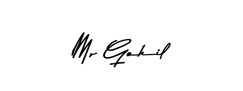 if you are searching for the best signature style for your name Mr Gohil. so please give up your signature search. here we have designed multiple signature styles  using Asem Kandis PERSONAL USE. Mr Gohil signature style 9 images and pictures png