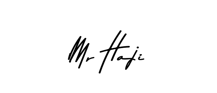Make a beautiful signature design for name Mr Haji. With this signature (Asem Kandis PERSONAL USE) style, you can create a handwritten signature for free. Mr Haji signature style 9 images and pictures png
