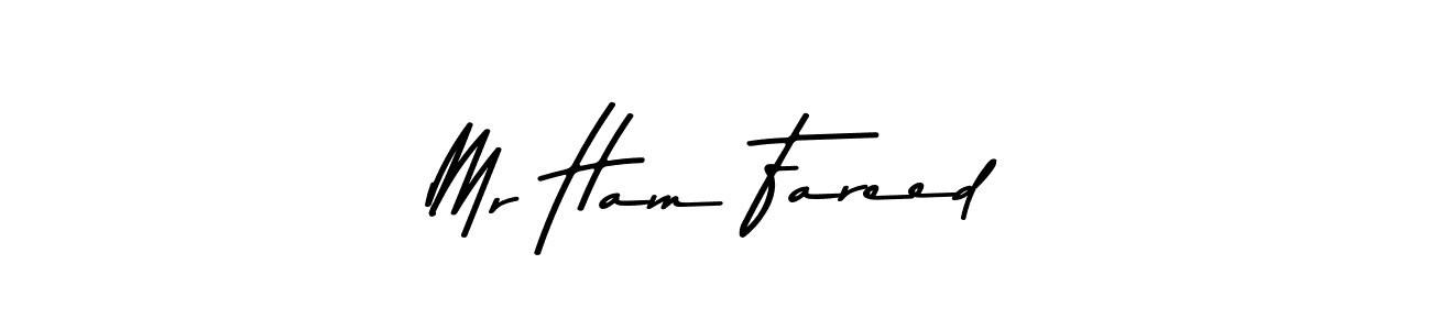 Also You can easily find your signature by using the search form. We will create Mr Ham Fareed name handwritten signature images for you free of cost using Asem Kandis PERSONAL USE sign style. Mr Ham Fareed signature style 9 images and pictures png