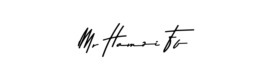 if you are searching for the best signature style for your name Mr Hamzi Ff. so please give up your signature search. here we have designed multiple signature styles  using Asem Kandis PERSONAL USE. Mr Hamzi Ff signature style 9 images and pictures png