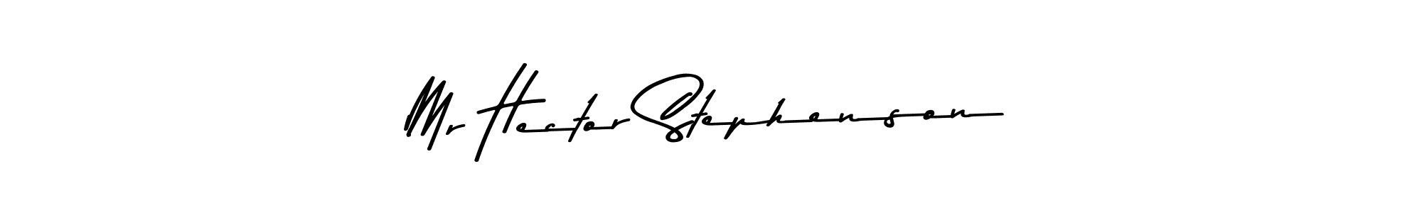 The best way (Asem Kandis PERSONAL USE) to make a short signature is to pick only two or three words in your name. The name Mr Hector Stephenson include a total of six letters. For converting this name. Mr Hector Stephenson signature style 9 images and pictures png