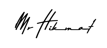 Make your name Mr Hikmat memorable on every contract using Asem Kandis PERSONAL USE autograph style. Instant transparent background export available. Mr Hikmat signature style 9 images and pictures png