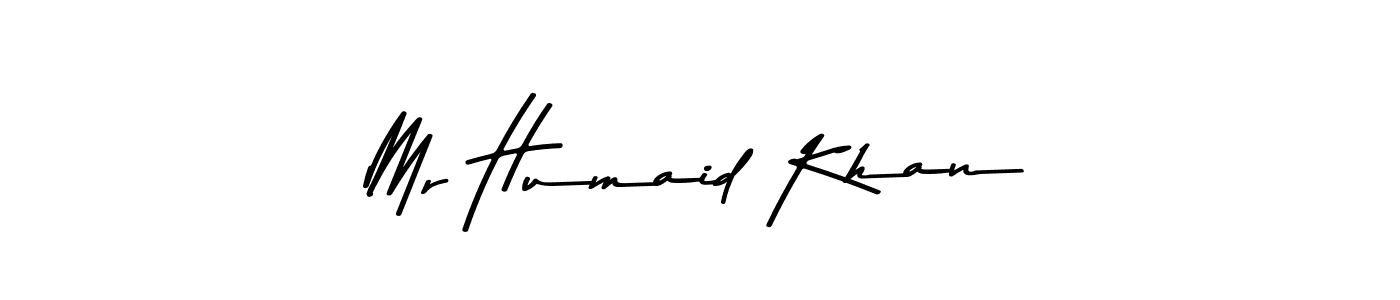 Use a signature maker to create a handwritten signature online. With this signature software, you can design (Asem Kandis PERSONAL USE) your own signature for name Mr Humaid Khan. Mr Humaid Khan signature style 9 images and pictures png