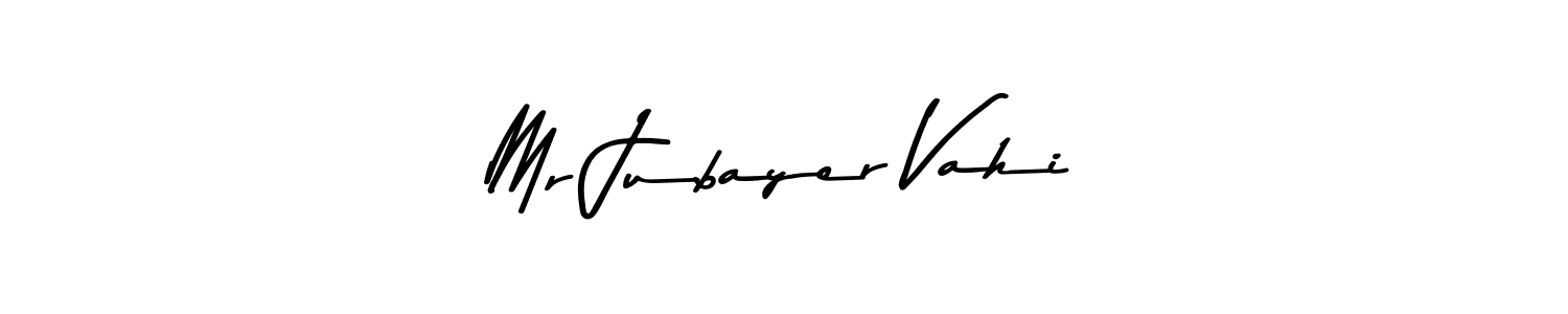 This is the best signature style for the Mr Jubayer Vahi name. Also you like these signature font (Asem Kandis PERSONAL USE). Mix name signature. Mr Jubayer Vahi signature style 9 images and pictures png