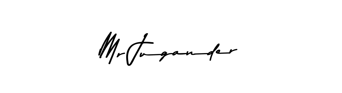 Create a beautiful signature design for name Mr Jugander. With this signature (Asem Kandis PERSONAL USE) fonts, you can make a handwritten signature for free. Mr Jugander signature style 9 images and pictures png