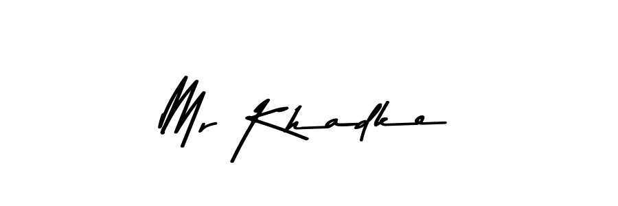 Design your own signature with our free online signature maker. With this signature software, you can create a handwritten (Asem Kandis PERSONAL USE) signature for name Mr Khadke. Mr Khadke signature style 9 images and pictures png