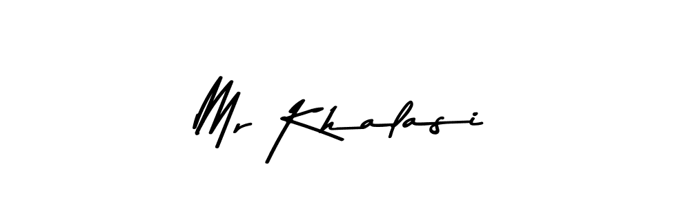 The best way (Asem Kandis PERSONAL USE) to make a short signature is to pick only two or three words in your name. The name Mr Khalasi include a total of six letters. For converting this name. Mr Khalasi signature style 9 images and pictures png