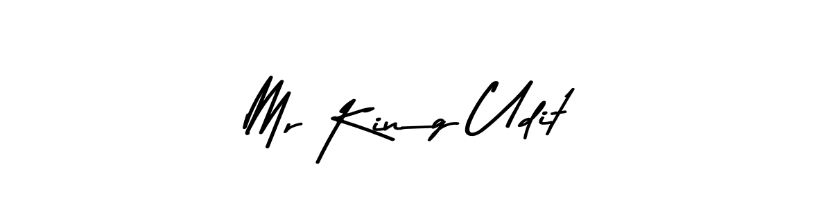 Mr King Udit stylish signature style. Best Handwritten Sign (Asem Kandis PERSONAL USE) for my name. Handwritten Signature Collection Ideas for my name Mr King Udit. Mr King Udit signature style 9 images and pictures png