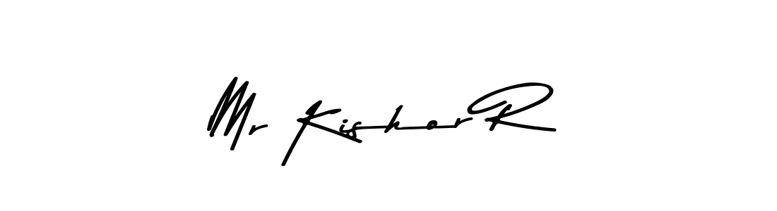 Asem Kandis PERSONAL USE is a professional signature style that is perfect for those who want to add a touch of class to their signature. It is also a great choice for those who want to make their signature more unique. Get Mr Kishor R name to fancy signature for free. Mr Kishor R signature style 9 images and pictures png