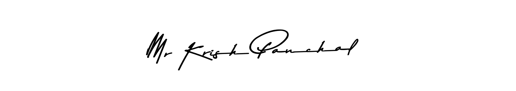 Make a beautiful signature design for name Mr Krish Panchal . With this signature (Asem Kandis PERSONAL USE) style, you can create a handwritten signature for free. Mr Krish Panchal  signature style 9 images and pictures png