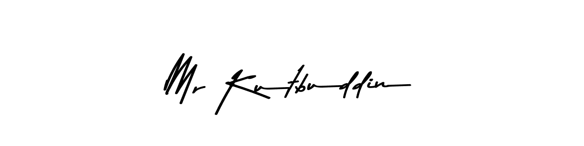 Create a beautiful signature design for name Mr Kutbuddin. With this signature (Asem Kandis PERSONAL USE) fonts, you can make a handwritten signature for free. Mr Kutbuddin signature style 9 images and pictures png