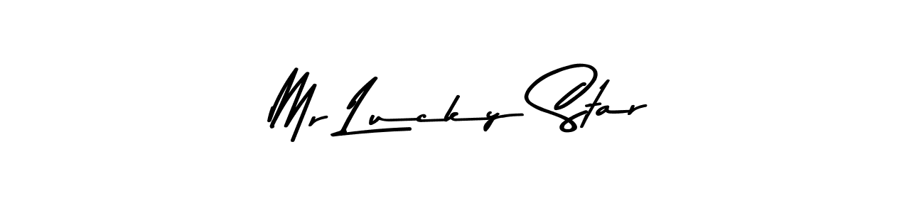 Make a beautiful signature design for name Mr Lucky Star. With this signature (Asem Kandis PERSONAL USE) style, you can create a handwritten signature for free. Mr Lucky Star signature style 9 images and pictures png