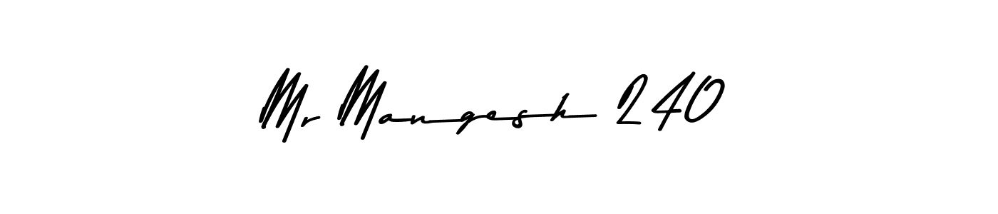 The best way (Asem Kandis PERSONAL USE) to make a short signature is to pick only two or three words in your name. The name Mr Mangesh 240 include a total of six letters. For converting this name. Mr Mangesh 240 signature style 9 images and pictures png