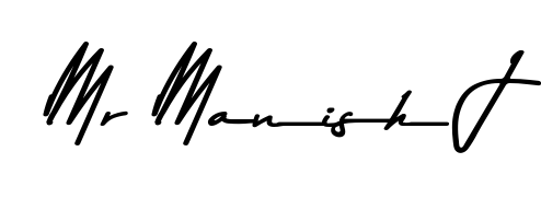 Discover the perfect balance of readability and style for Mr Manish J with Asem Kandis PERSONAL USE font. Create your dream signature today. Mr Manish J signature style 9 images and pictures png