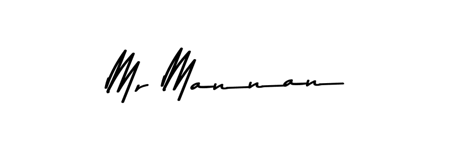 Design your own signature with our free online signature maker. With this signature software, you can create a handwritten (Asem Kandis PERSONAL USE) signature for name Mr Mannan. Mr Mannan signature style 9 images and pictures png