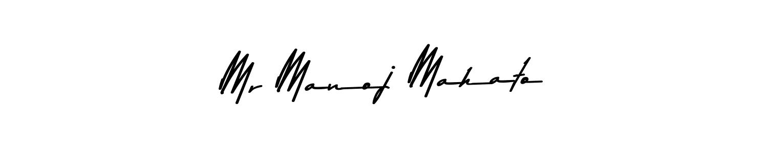Create a beautiful signature design for name Mr Manoj Mahato. With this signature (Asem Kandis PERSONAL USE) fonts, you can make a handwritten signature for free. Mr Manoj Mahato signature style 9 images and pictures png