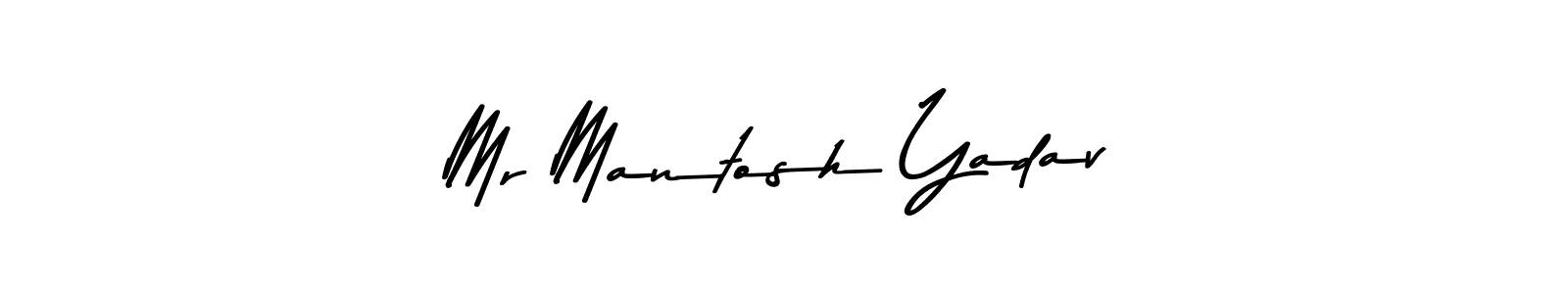 Here are the top 10 professional signature styles for the name Mr Mantosh Yadav. These are the best autograph styles you can use for your name. Mr Mantosh Yadav signature style 9 images and pictures png