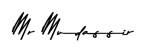 Create an unforgettable impression when signing with Mr Mudassir name styled in Asem Kandis PERSONAL USE typography. 100% free online generator. Mr Mudassir signature style 9 images and pictures png