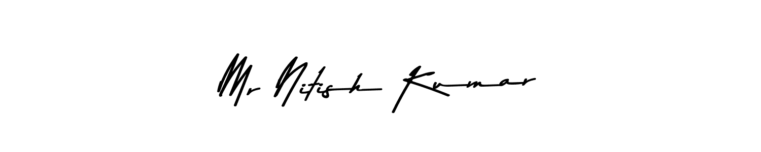Use a signature maker to create a handwritten signature online. With this signature software, you can design (Asem Kandis PERSONAL USE) your own signature for name Mr Nitish Kumar. Mr Nitish Kumar signature style 9 images and pictures png