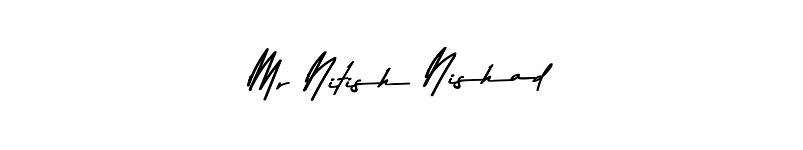 Similarly Asem Kandis PERSONAL USE is the best handwritten signature design. Signature creator online .You can use it as an online autograph creator for name Mr Nitish Nishad. Mr Nitish Nishad signature style 9 images and pictures png