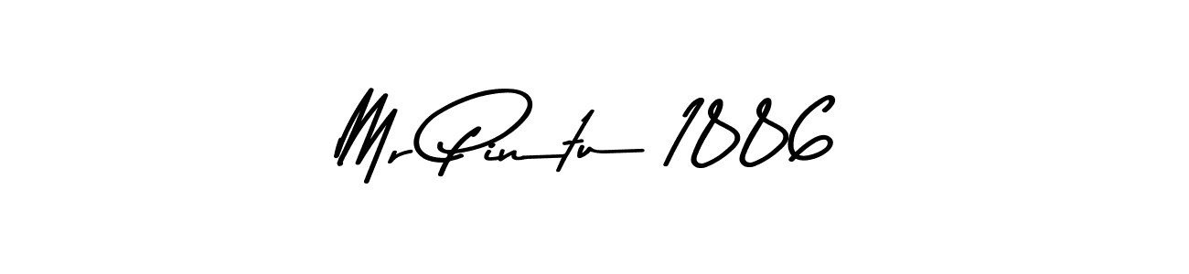 The best way (Asem Kandis PERSONAL USE) to make a short signature is to pick only two or three words in your name. The name Mr Pintu 1886 include a total of six letters. For converting this name. Mr Pintu 1886 signature style 9 images and pictures png