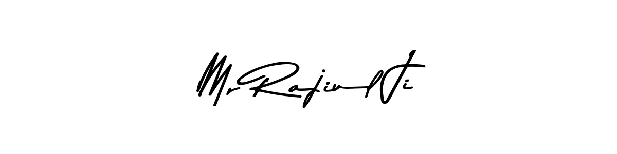 if you are searching for the best signature style for your name Mr Rajiul Ji. so please give up your signature search. here we have designed multiple signature styles  using Asem Kandis PERSONAL USE. Mr Rajiul Ji signature style 9 images and pictures png