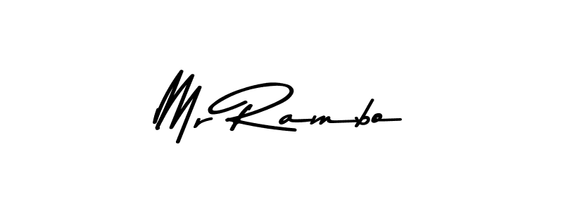 Design your own signature with our free online signature maker. With this signature software, you can create a handwritten (Asem Kandis PERSONAL USE) signature for name Mr Rambo. Mr Rambo signature style 9 images and pictures png