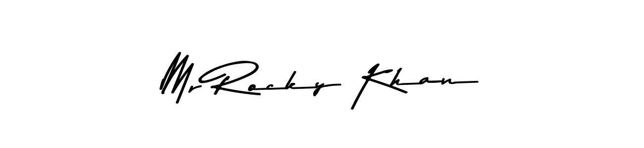 Here are the top 10 professional signature styles for the name Mr Rocky Khan. These are the best autograph styles you can use for your name. Mr Rocky Khan signature style 9 images and pictures png