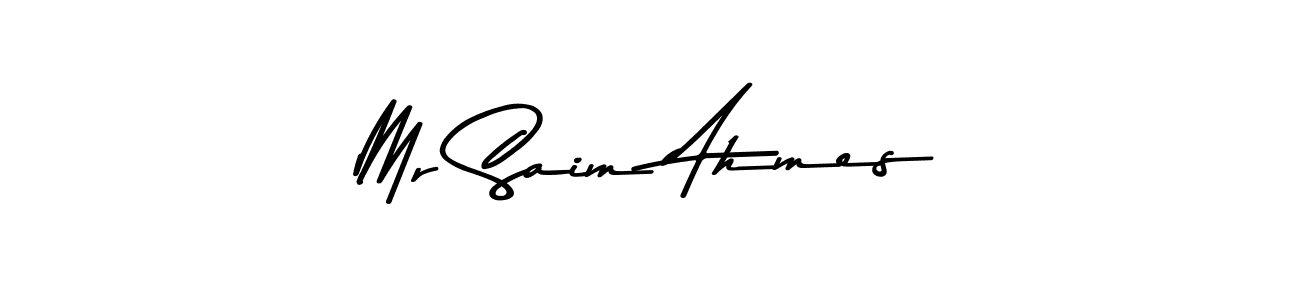 Similarly Asem Kandis PERSONAL USE is the best handwritten signature design. Signature creator online .You can use it as an online autograph creator for name Mr Saim Ahmes. Mr Saim Ahmes signature style 9 images and pictures png