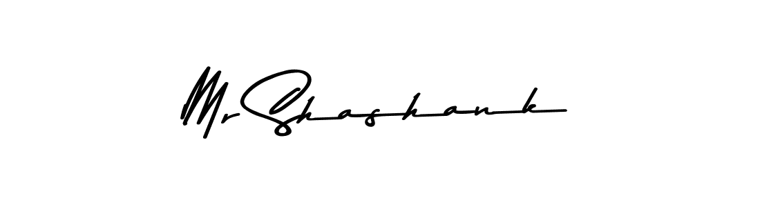 How to make Mr Shashank name signature. Use Asem Kandis PERSONAL USE style for creating short signs online. This is the latest handwritten sign. Mr Shashank signature style 9 images and pictures png