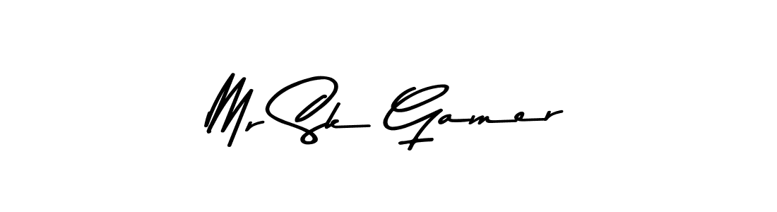 Mr Sk Gamer stylish signature style. Best Handwritten Sign (Asem Kandis PERSONAL USE) for my name. Handwritten Signature Collection Ideas for my name Mr Sk Gamer. Mr Sk Gamer signature style 9 images and pictures png