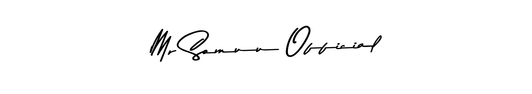 Asem Kandis PERSONAL USE is a professional signature style that is perfect for those who want to add a touch of class to their signature. It is also a great choice for those who want to make their signature more unique. Get Mr Somuu Official name to fancy signature for free. Mr Somuu Official signature style 9 images and pictures png
