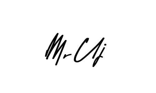 Mr Uj stylish signature style. Best Handwritten Sign (Asem Kandis PERSONAL USE) for my name. Handwritten Signature Collection Ideas for my name Mr Uj. Mr Uj signature style 9 images and pictures png