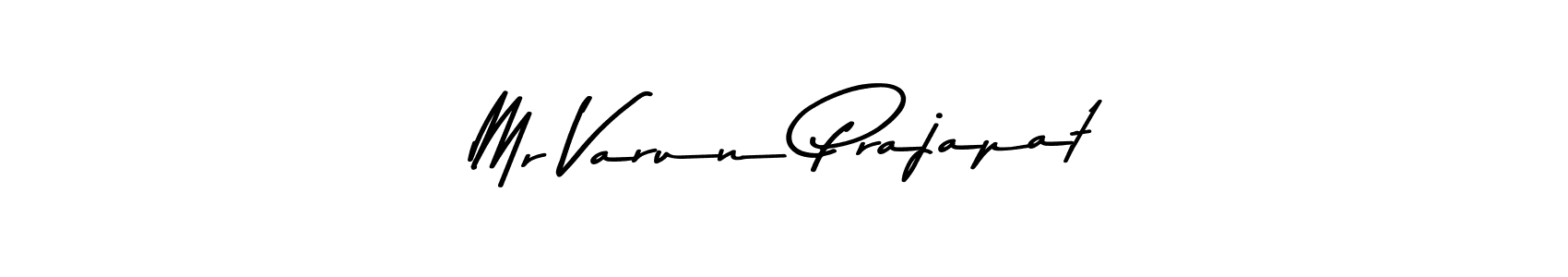 How to make Mr Varun Prajapat name signature. Use Asem Kandis PERSONAL USE style for creating short signs online. This is the latest handwritten sign. Mr Varun Prajapat signature style 9 images and pictures png