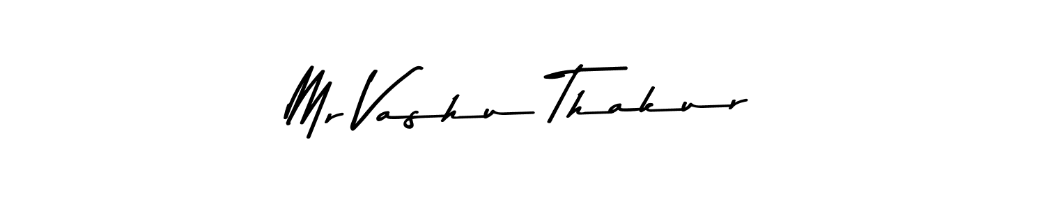 Create a beautiful signature design for name Mr Vashu Thakur. With this signature (Asem Kandis PERSONAL USE) fonts, you can make a handwritten signature for free. Mr Vashu Thakur signature style 9 images and pictures png