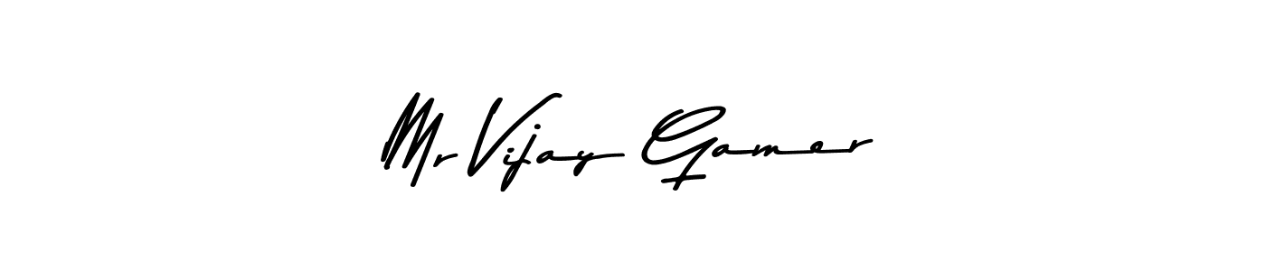 Also You can easily find your signature by using the search form. We will create Mr Vijay Gamer name handwritten signature images for you free of cost using Asem Kandis PERSONAL USE sign style. Mr Vijay Gamer signature style 9 images and pictures png