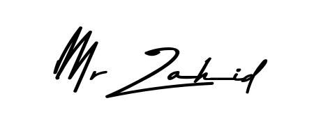 Use a signature maker to create a handwritten signature online. With this signature software, you can design (Asem Kandis PERSONAL USE) your own signature for name Mr Zahid. Mr Zahid signature style 9 images and pictures png