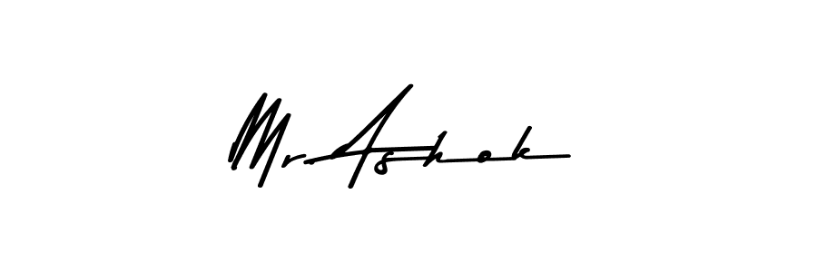 Make a beautiful signature design for name Mr. Ashok. Use this online signature maker to create a handwritten signature for free. Mr. Ashok signature style 9 images and pictures png