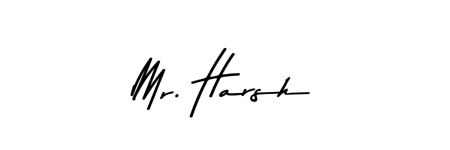 Design your own signature with our free online signature maker. With this signature software, you can create a handwritten (Asem Kandis PERSONAL USE) signature for name Mr. Harsh. Mr. Harsh signature style 9 images and pictures png