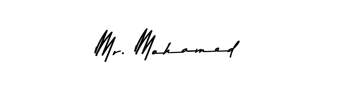 Create a beautiful signature design for name Mr. Mohamed. With this signature (Asem Kandis PERSONAL USE) fonts, you can make a handwritten signature for free. Mr. Mohamed signature style 9 images and pictures png