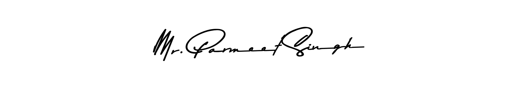 Make a beautiful signature design for name Mr. Parmeet Singh. With this signature (Asem Kandis PERSONAL USE) style, you can create a handwritten signature for free. Mr. Parmeet Singh signature style 9 images and pictures png