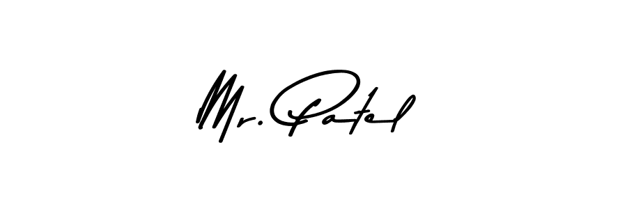 Design your own signature with our free online signature maker. With this signature software, you can create a handwritten (Asem Kandis PERSONAL USE) signature for name Mr. Patel. Mr. Patel signature style 9 images and pictures png