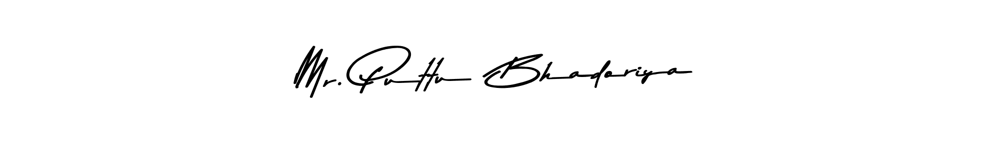 Also You can easily find your signature by using the search form. We will create Mr. Puttu  Bhadoriya name handwritten signature images for you free of cost using Asem Kandis PERSONAL USE sign style. Mr. Puttu  Bhadoriya signature style 9 images and pictures png