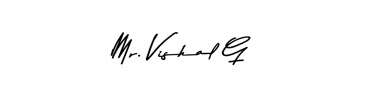 if you are searching for the best signature style for your name Mr. Vishal G. so please give up your signature search. here we have designed multiple signature styles  using Asem Kandis PERSONAL USE. Mr. Vishal G signature style 9 images and pictures png