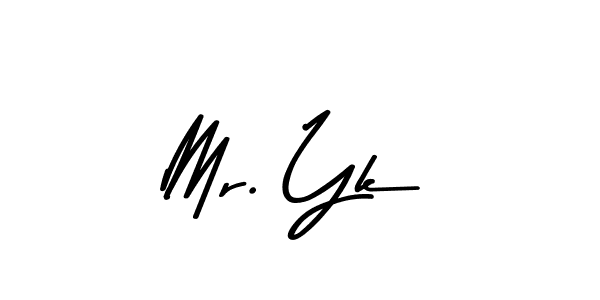 Use a signature maker to create a handwritten signature online. With this signature software, you can design (Asem Kandis PERSONAL USE) your own signature for name Mr. Yk. Mr. Yk signature style 9 images and pictures png